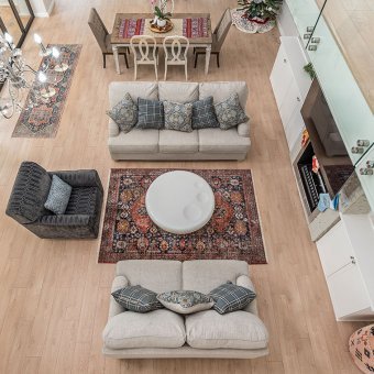 Beautiful laminate installation throughout a warm and cozy Home in Gauteng.