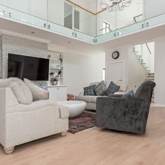 Beautiful laminate installation throughout a warm and cozy Home in Gauteng.